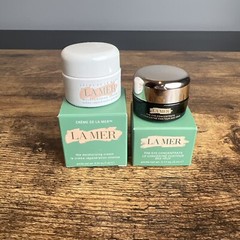 La Mer 2 pc Set Moisturizing Cream 7 ml + The Eye Concentrate 5 ml Travel