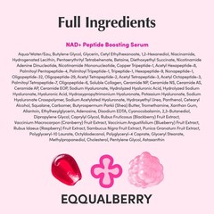 EQQUALBERRY NAD+ Peptide Boosting Serum | 14 Peptide Serum for Face skin care