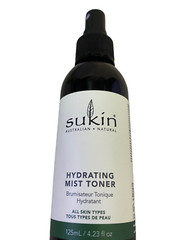 Sukin Hydrating Mist Toner For all Skin Type 4.23 Fl Oz (Missing Plastic Lid)