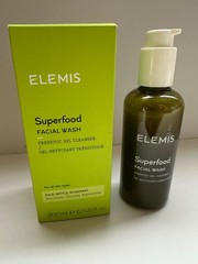 Elemis Superfood Facial Wash 6.7 oz 200ml Prebiotic Gel Cleanser New Open Box