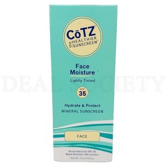 CoTZ Face Moisture Lightly Tinted Mineral Sunscreen Broad Spectrum SPF 35 1.5oz