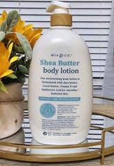 MIA & CO. SHEA BUTTER Honey Almond Hyaluronic Acid Cocoa Butter Body Lotion 32fl