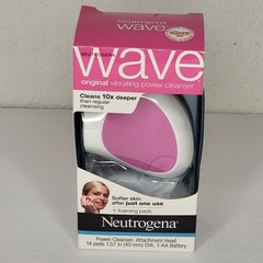 Neutrogena Wave Original Vibrating Power Cleanser 14 Pads Deep Clean Foaming NIB