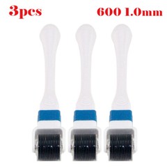 EZGO 3PCS 600 1.0mm Derma Roller Dermaroller Beauty Micro Needle Skin Care 360°