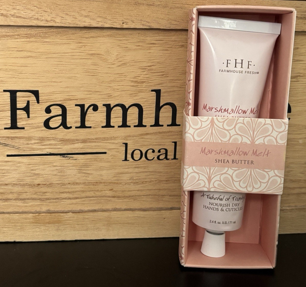 FHF Farmhouse Fresh Marshmallow Melt Shea Butter Hands & Cuticle Cream 2.4 oz