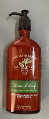 NEW Bath & Body Works Aroma Stress Relief 6.5 oz Glass Bottle Eucalyptus Spearmt