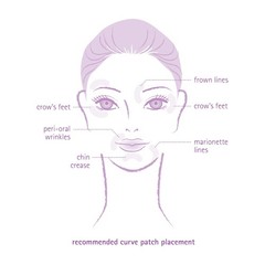 Toute Nuit Wrinkle Patches – Curve – Face Tape for 48 Count (Pack of 1)