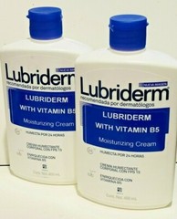 LUBRIDERM WITH VITAMIN B5 MOISTURIZING CREAM 24 HOURS 13 OZ EACH 2 CREAMS