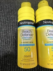 Set Of 3 Neutrogena Beach Defense Sunscreen Spray Lotion Protection SPF 50