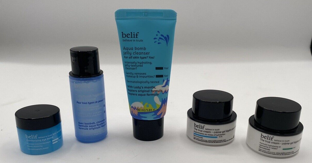Belif On-The-Go Travel Kit 5 Belif The True Cream Facial Moisturizers….