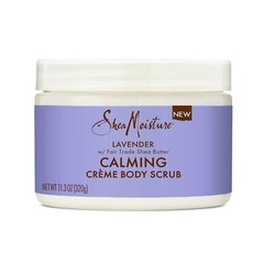 SheaMoisture Creme Body Scrub Lavender Calming Skin Care with Fair Trade Shea…