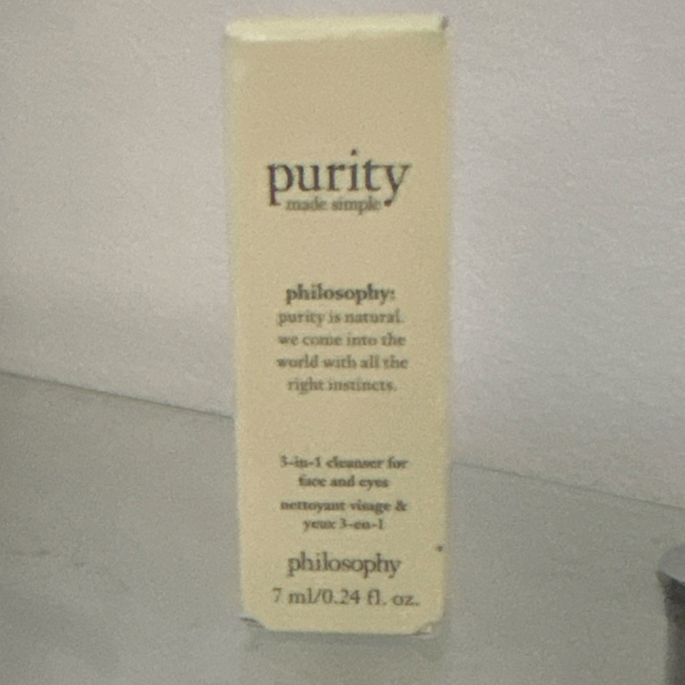 Philosophy Purity Made Simple 3-in-1 Cleanser Face & Eyes 7ml/0.24 fl. oz.