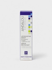 Andalou Naturals Life Boosting Serum Collagen + Hyaluronic Acid 1 oz NEW