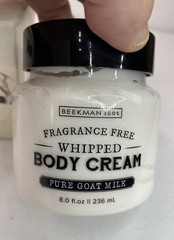 Beekman 1802 Pure Fragrance Free Lotion Goat Milk Whipped Body Cream 8 oz. New
