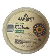 Ashanti Naturals 100% NATURAL WHITE SHEA BUTTER CREAMY 15OZ Exp 02/19/2027