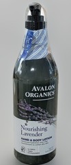 Avalon Organics Nourishing Lavender Hand & Body Lotion – No GMOs & Vegan – 12 oz