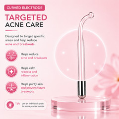High Frequency Facial Wand Pro 4 In 1 Acne Treatment Anti Aging Beauty Device