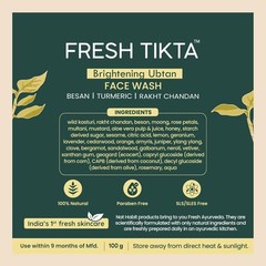 Nat Habit Fresh Daily Tikta Ubtan Face Wash For Brightening & DeTan 100 gm