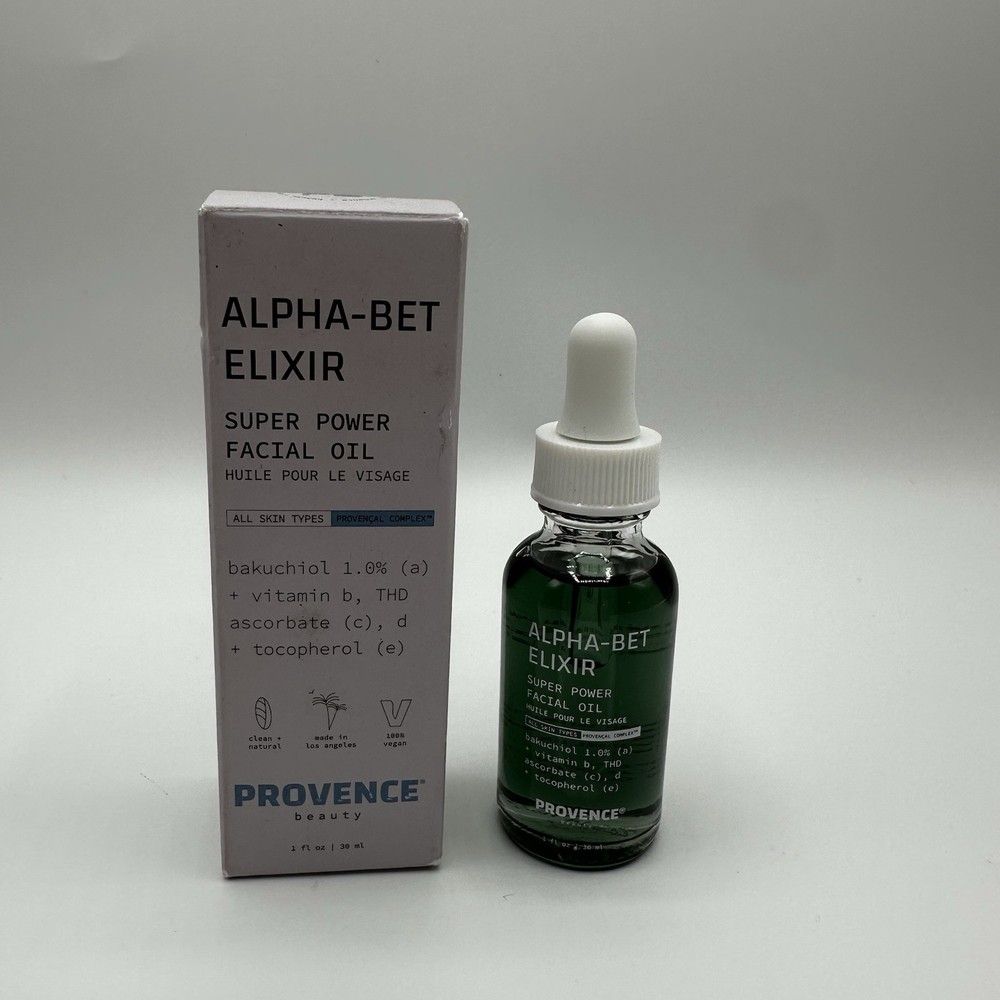 Provence Beauty Alpha-Bet Elixir Vitamin Facial Oil – For Radiant Skin – 1oz New