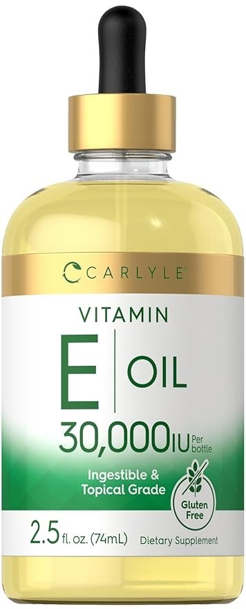 Vitamin E Oil for Skin and Face, Non-GMO & Gluten Free Supplement