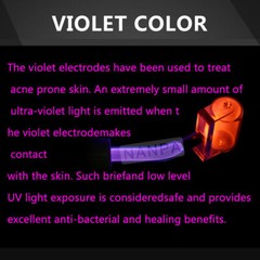 High Frequency Roller Electrode Neon/Argon Gas Glass Wand Anti-Aging Skin Care