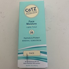 COTZ Face Moisture Lightly Tinted Moisturizer SPF 35 1.5oz Exp5/2027