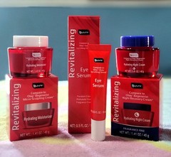 B.Pure Revitalizing Set Of 3: Moisturizer, Night Cream, & Eye Serum (Olay Dupe)