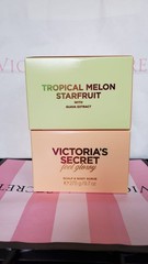 Victoria&rsquo;s Secret Feel Glowy Scalp & Body Scrub Melon Starfruit Guava 9.7 oz.