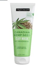 🌸New Freeman Canadian Hemp Seed Oil Absorbing Clay Mask, all skin types 6 oz🌸