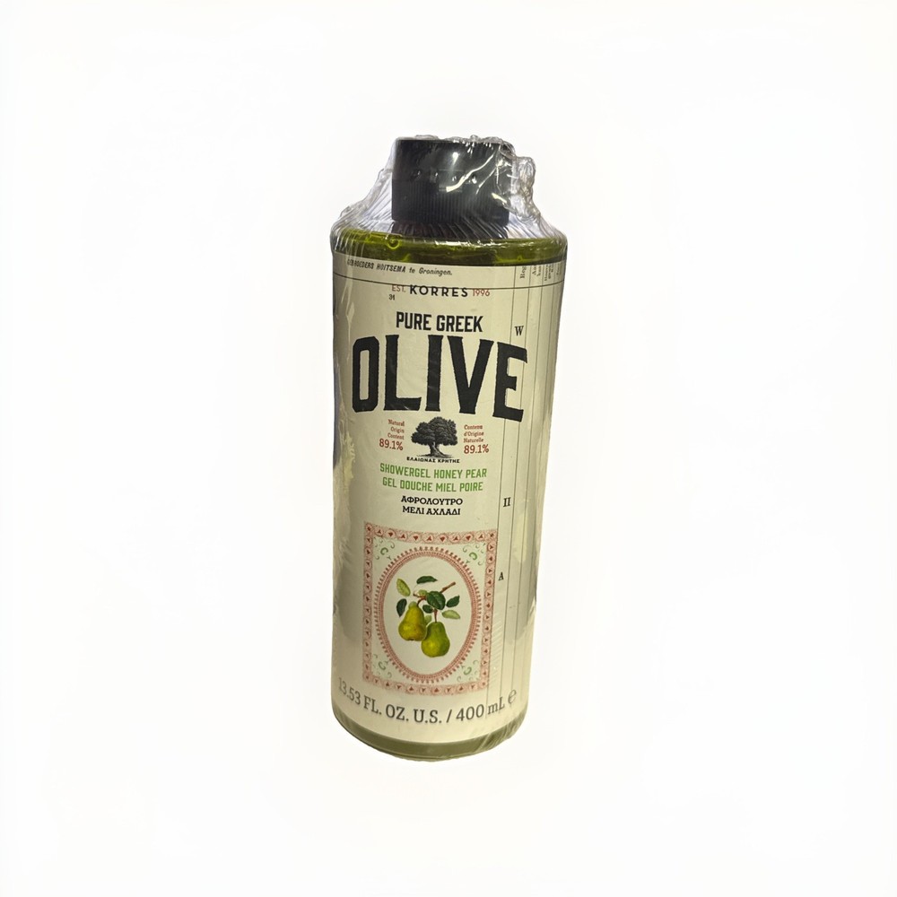 Korres Pure Greek Olive Honey Pear Showergel, 13.53 fl oz. New & Sealed