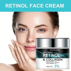 Day And Night Retinol & Collagen Moisturizer Face Cream W Hyaluronic Acid 2.0oz