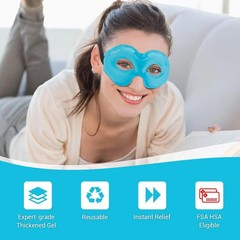 Cold Gel Eye Mask, Cooling Eye Ice Pack for Puffiness, Reusable Cold Compress Sl