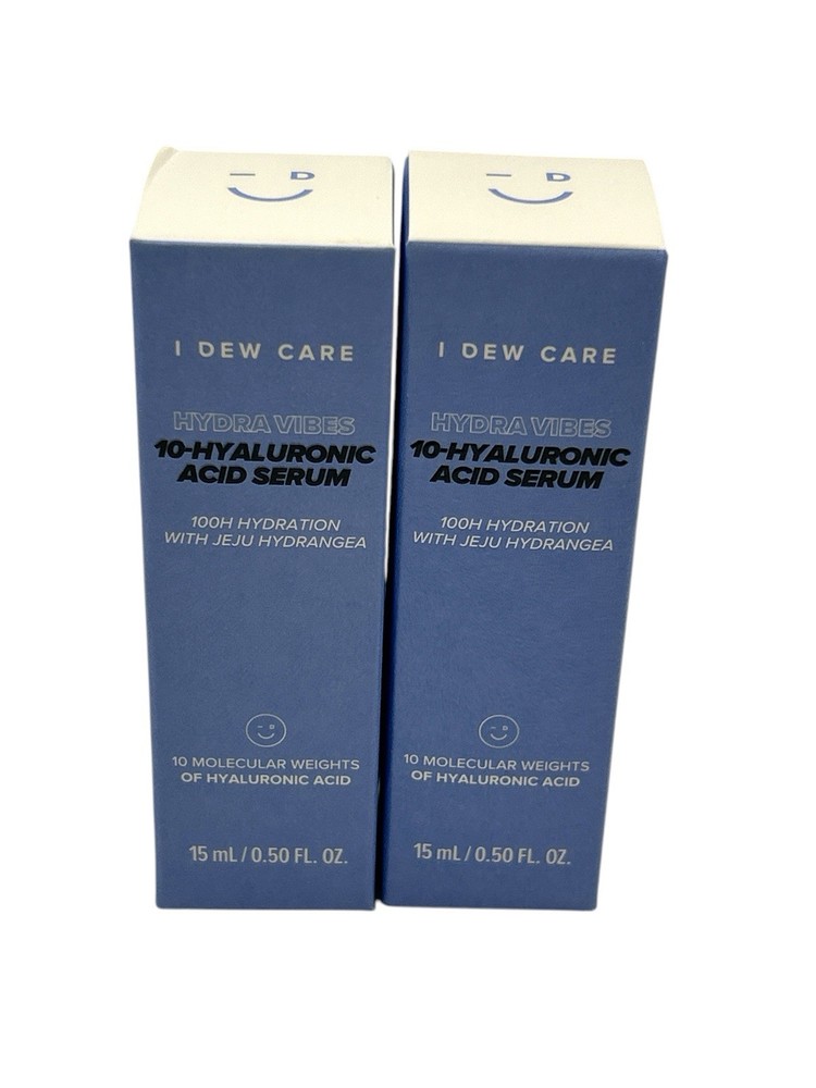 New!! 2 Pack I Dew Care Hydra Vibes 10-Hyalauranic Acid Serum Exp 02/07/27