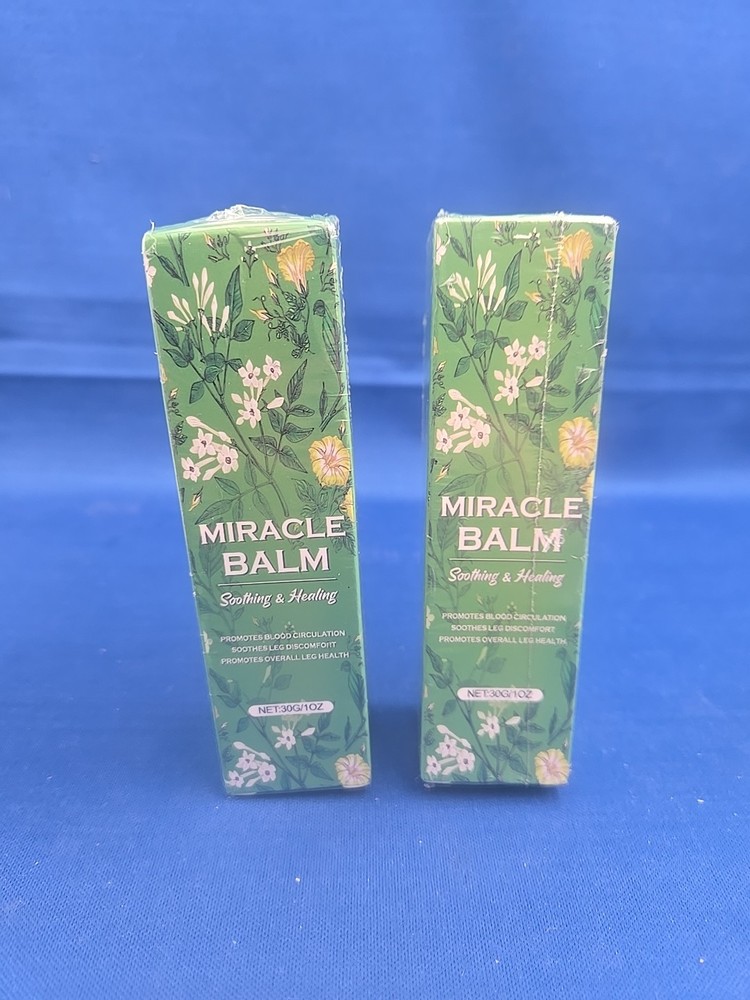 2x Tubes of Miracle Balm 1oz New in Sealed Boxes Exp 05/24/2028 (2oz Total)