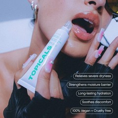 Topicals Authentic Lip Balm for Soothing + Hydration 3 Colors 0.5 oz / 15 ml