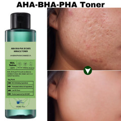 AHA-BHA-PHA Pores Acne Exfoliating Brightening Moisturizing Facial Toner 120ml