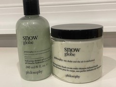 Philosophy Snow Globe Cloud Cream 16 fl Oz & Shower Gel 8 fl Oz