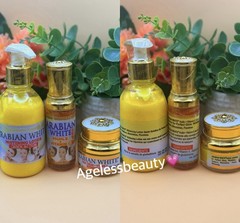 Arabian White Lotion Body Oil & Face Cream Quick Action 3pc Set 💯 Original