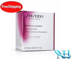New Sealed Shiseido Essential Energy Hydrating Cream 1.7oz 50ml Hyaluronic