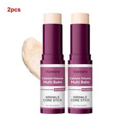 2pcs Calcium Volume Multi Balm, Wrinkle Core Stick, Anti-aging, Hydrating Firm