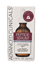 Advanced Clinicals Peptide Serum Anti-Wrinkle Face Serum 1.75 fl oz Brand New