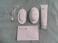 Nu Skin Facial Toning Device Renuspa Waterproof USB w/ Charger & Conductive Gel
