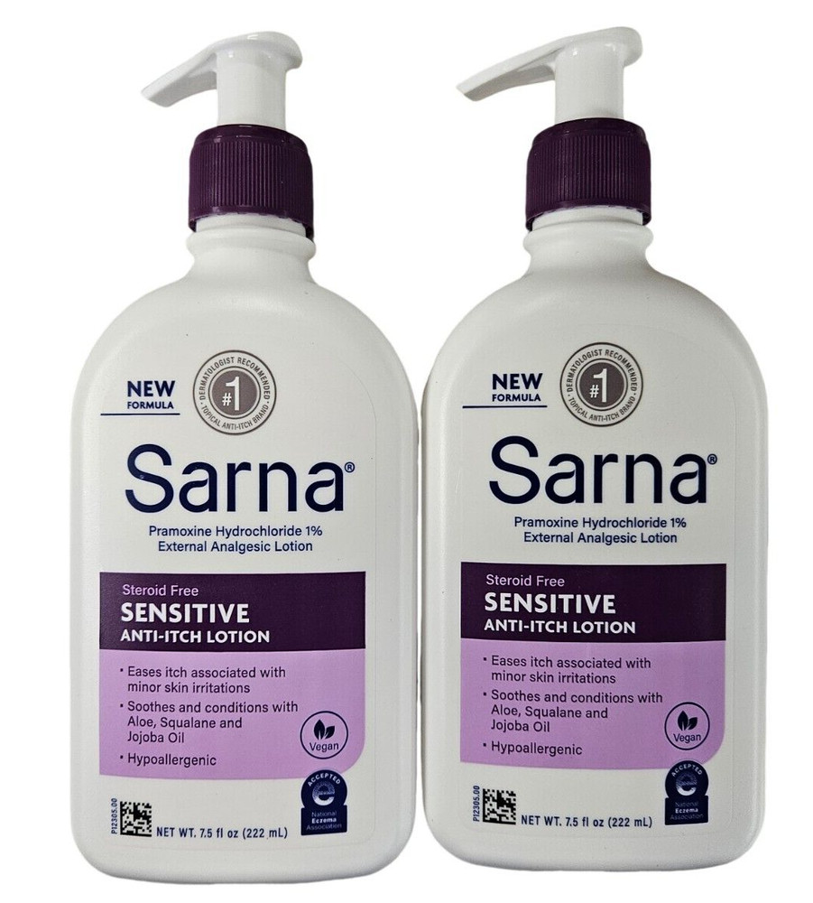 Sarna SENSITIVE Anti-Itch Lotion 7.5oz ( 2 pack ) ^