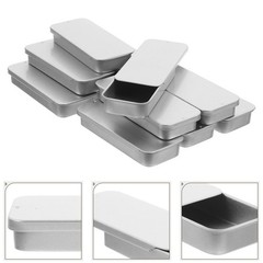 18 Pcs Rectangular Metal Tins With Lid Empty Tinplate Candy Boxes For Storage