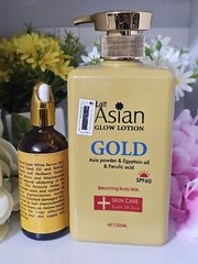 Lait Asian Glow lotion Gold + Le Asian Gold Serum