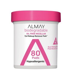 Almay Biodegradable Oil Free Micellar Eye Makeup Remover Pads 80 count