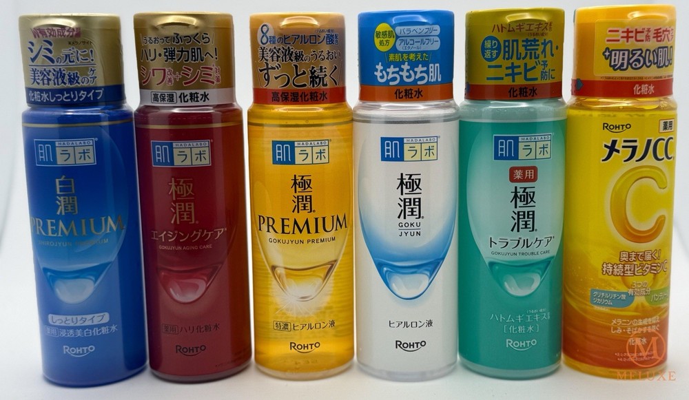 Hada Labo & Melano CC Lotion Set (6 Bottles)