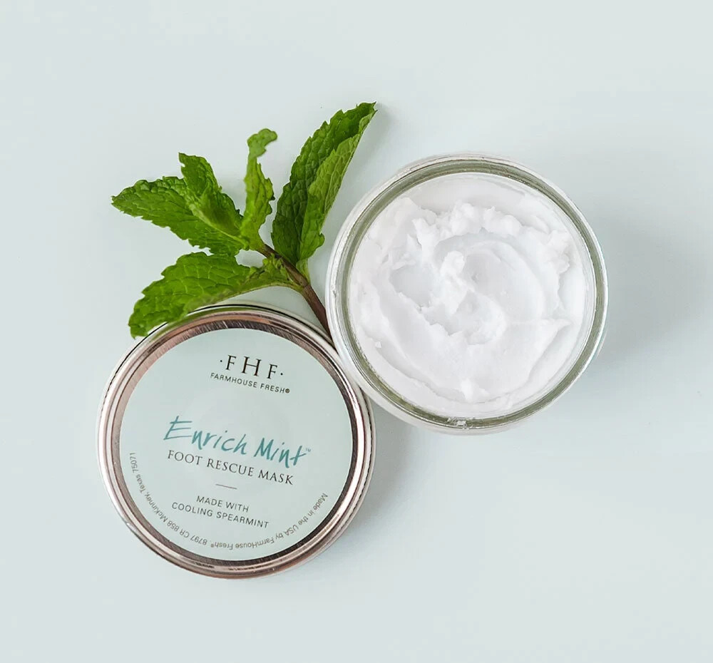 91% Natural Enrich Mint Foot Rescue Mask – Cooling Spearmint
