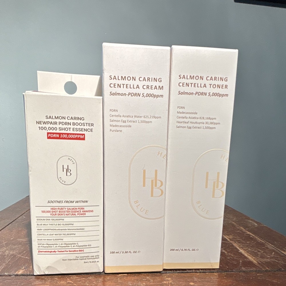 HEVEBLUE Salmon Caring Centella Toner, PDRN 5,000ppm 200mL, Sensitive Skin