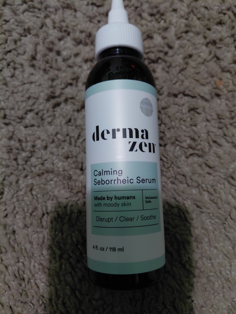 DermaZen Calming Seborrheic Serum Niacinamide Malassezia Safe Clear 4 fl oz